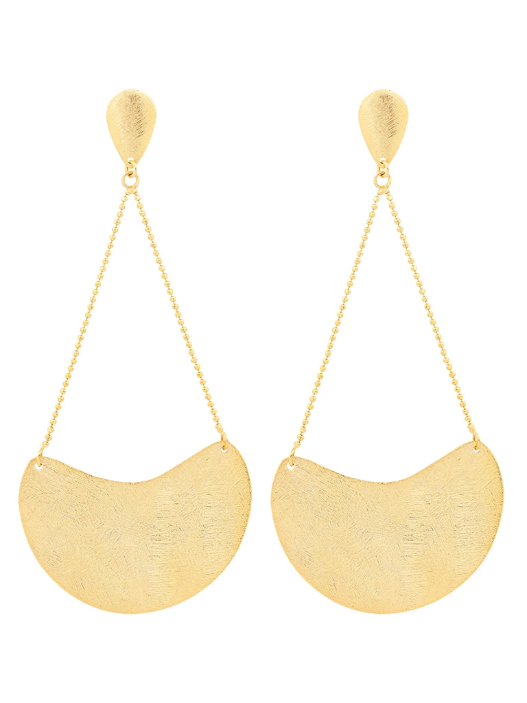 Balance Drop Earrings, 18K Gold Plated