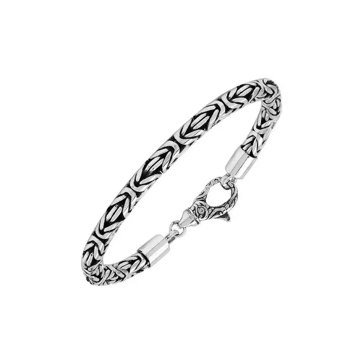 Byzantine Chain Bracelet, Sterling Silver, 5MM