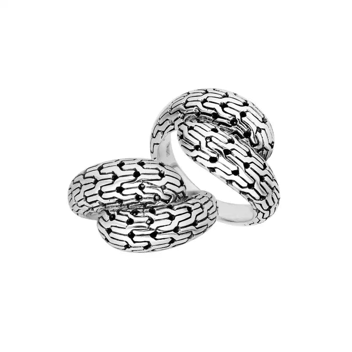 Carved Two-Ended Chain Band Ring, 6MM – Catalina Aragon Fine Jewelry