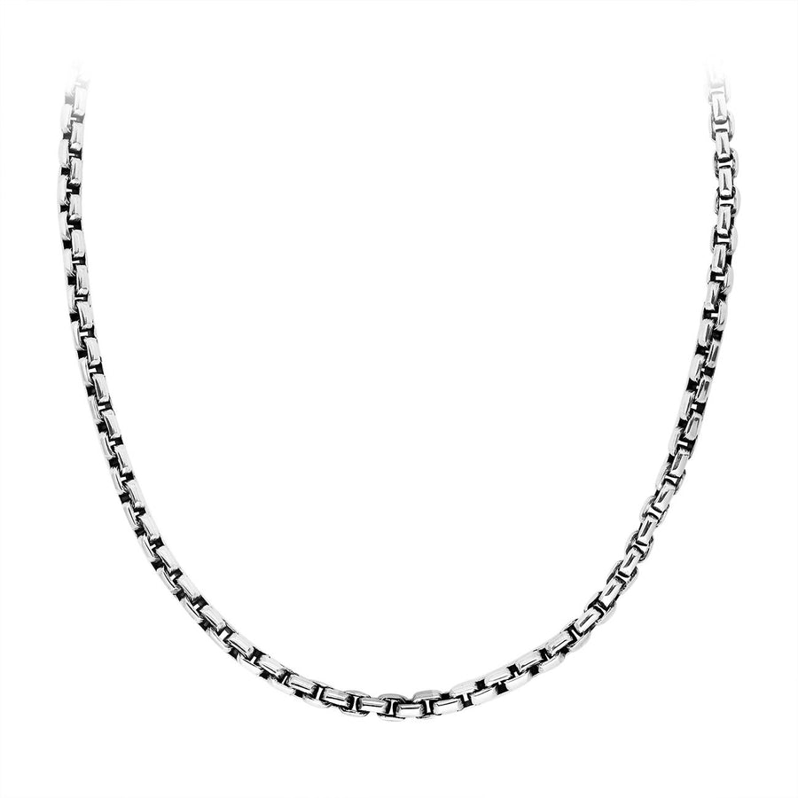 Box Chain Necklace, Sterling Silver, 5MM