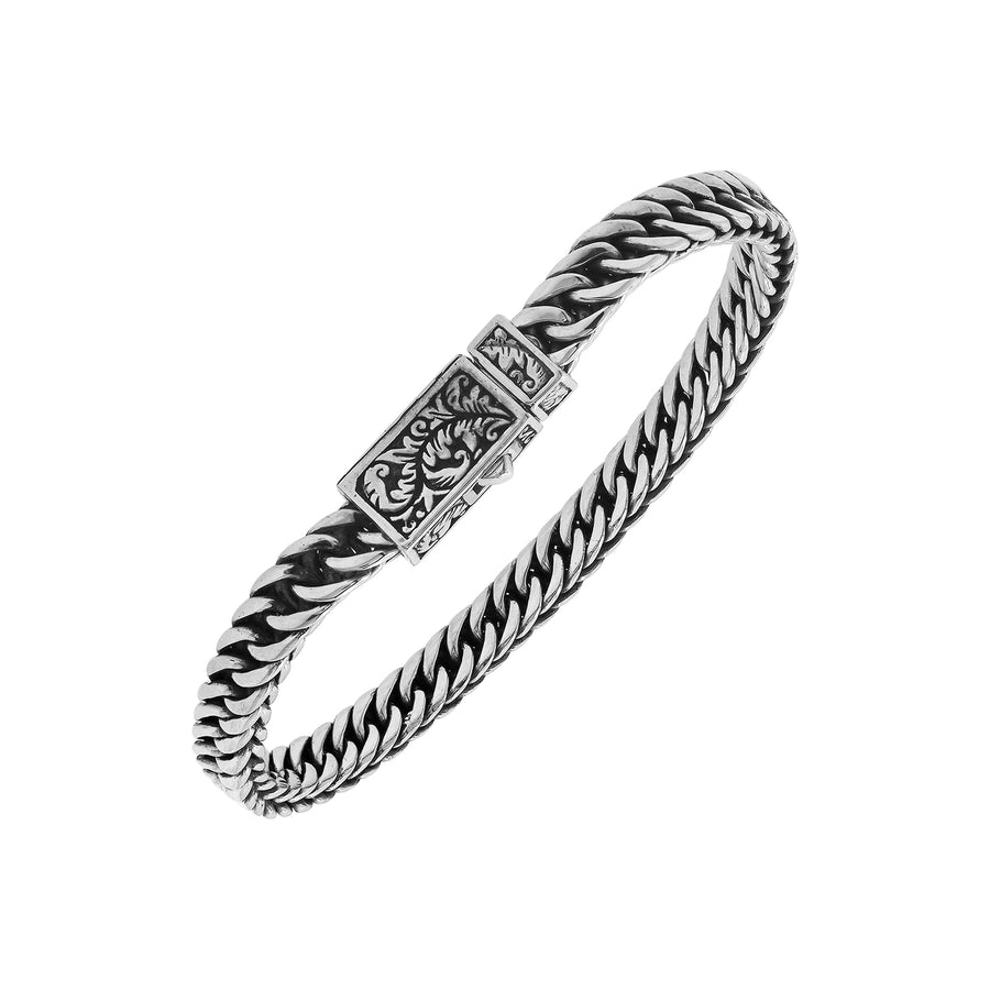 Curb Chain Bracelet, Sterling Silver, 5MM