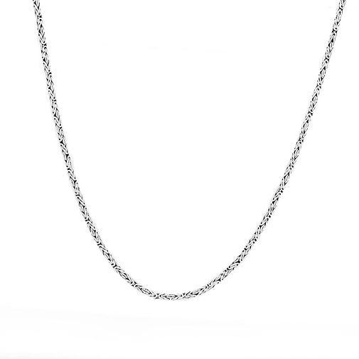 Borobudur Chain Necklace, Sterling Silver, 3MM